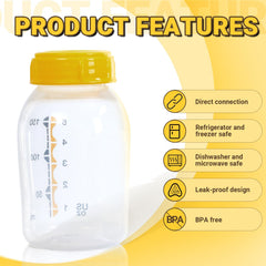 MaiTianna replacement collar rings for Medela 8oz bottles help prevent leaks during feeding.
