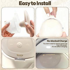 MaiTianna silicone seal gasket is BPA-free and skin-friendly for comfortable pumping.