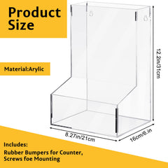 Maitys clear wall organizer stores blocks and trains neatly