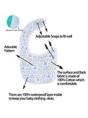Maiwa six-pack baby bibs ideal for daily use and quick changes.
