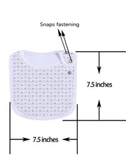Maiwa soft-cotton-baby-bib-durable fabric protects skin and lasts wash after wash.
