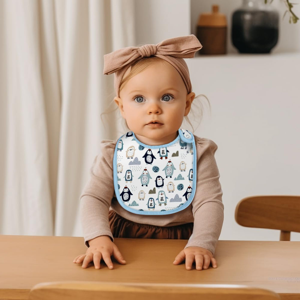 Maiwa waterproof layer between fabric bib offers protection with concealed waterproof layer.