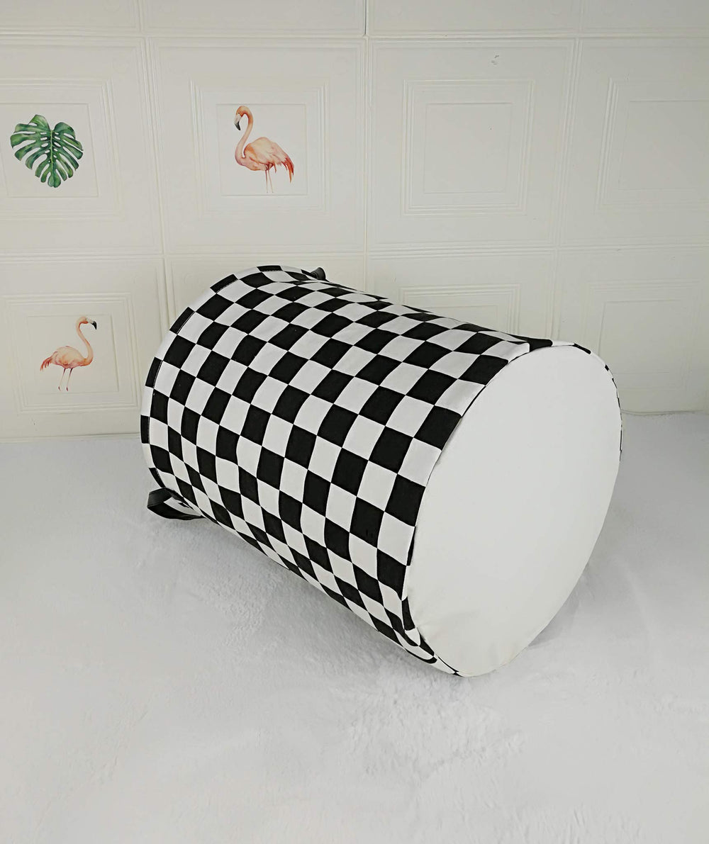 MAIZMZ basket collapsed for compact storage when not in use.
