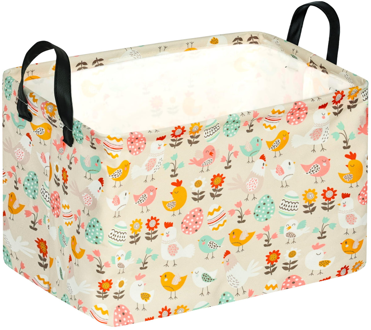 MAIZMZ Easter basket with eggs focus, ideal for Easter egg storage and clutter control