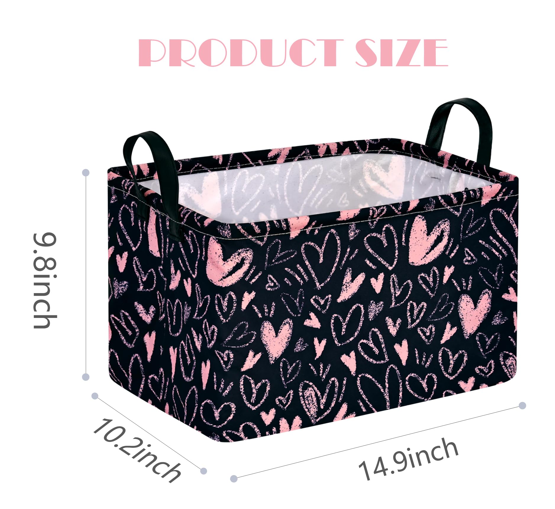 MAIZMZ Girls Basket fits on shelves and closets for tidy spaces
