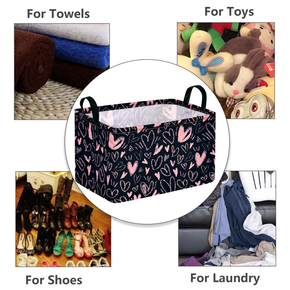 MAIZMZ Girls Basket ideal for organizing toys, books, and laundry