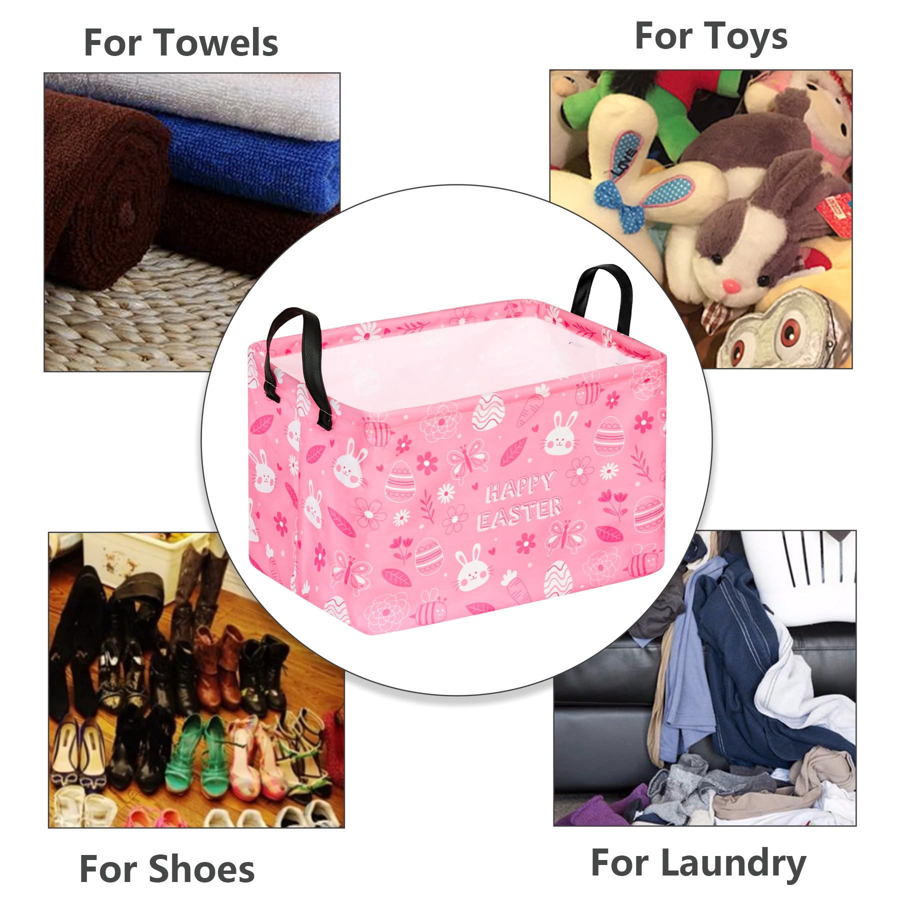 MAIZMZ storage basket with waterproof interior makes damp spaces easier to manage.