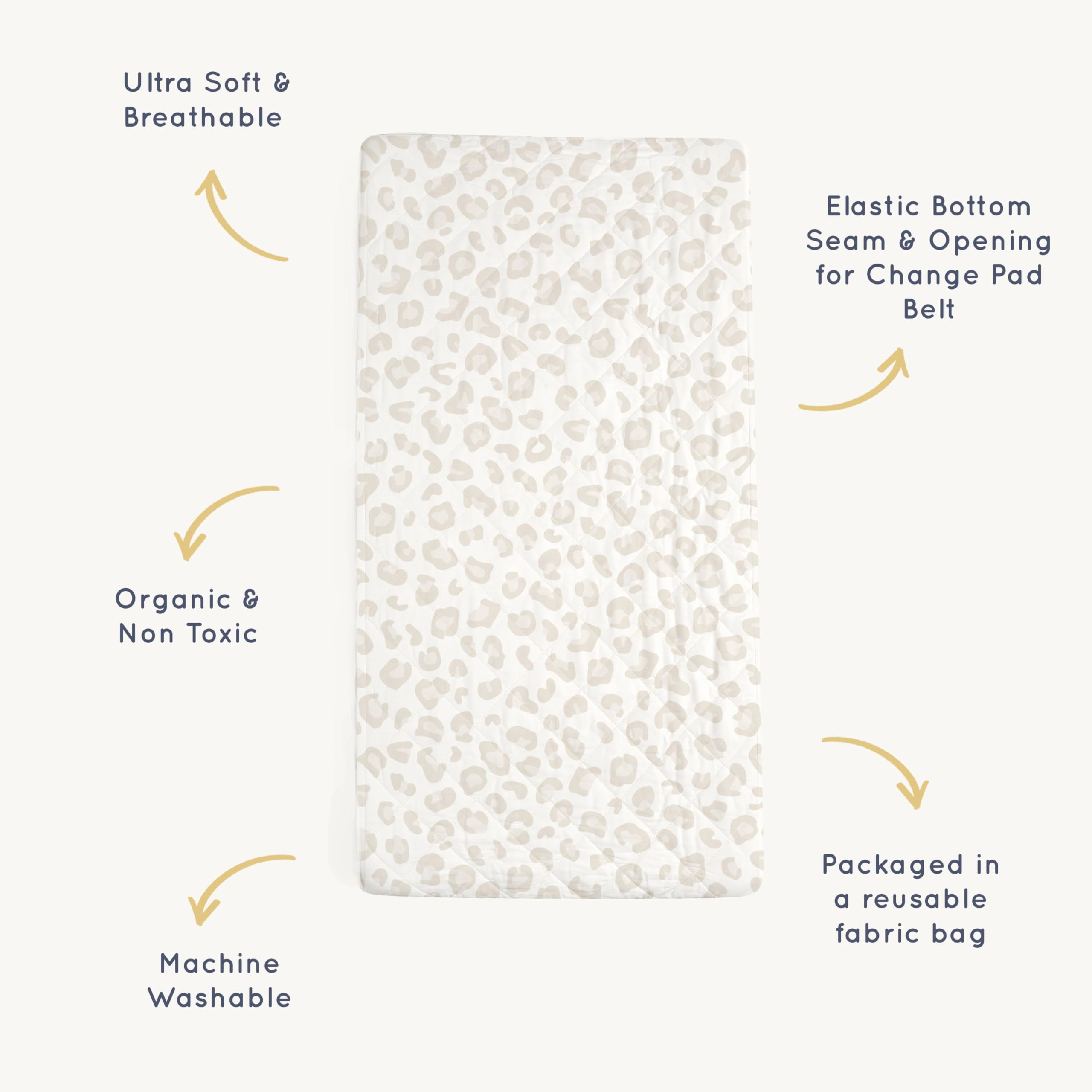 Open clutch design shows space for diapers and creams.