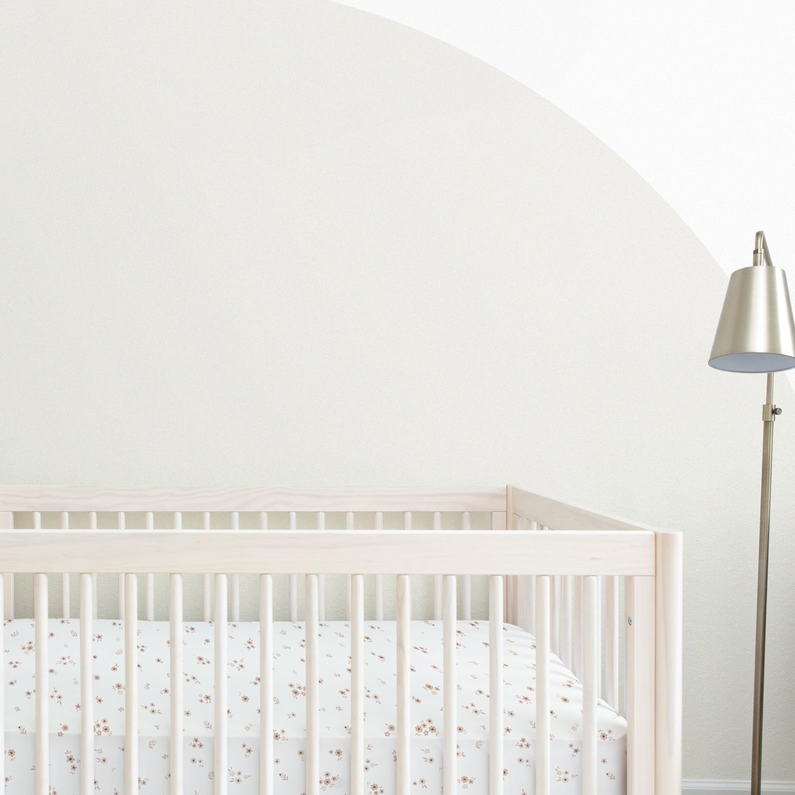 Makemake Organics Bloom organic cotton crib sheet, breathable comfort