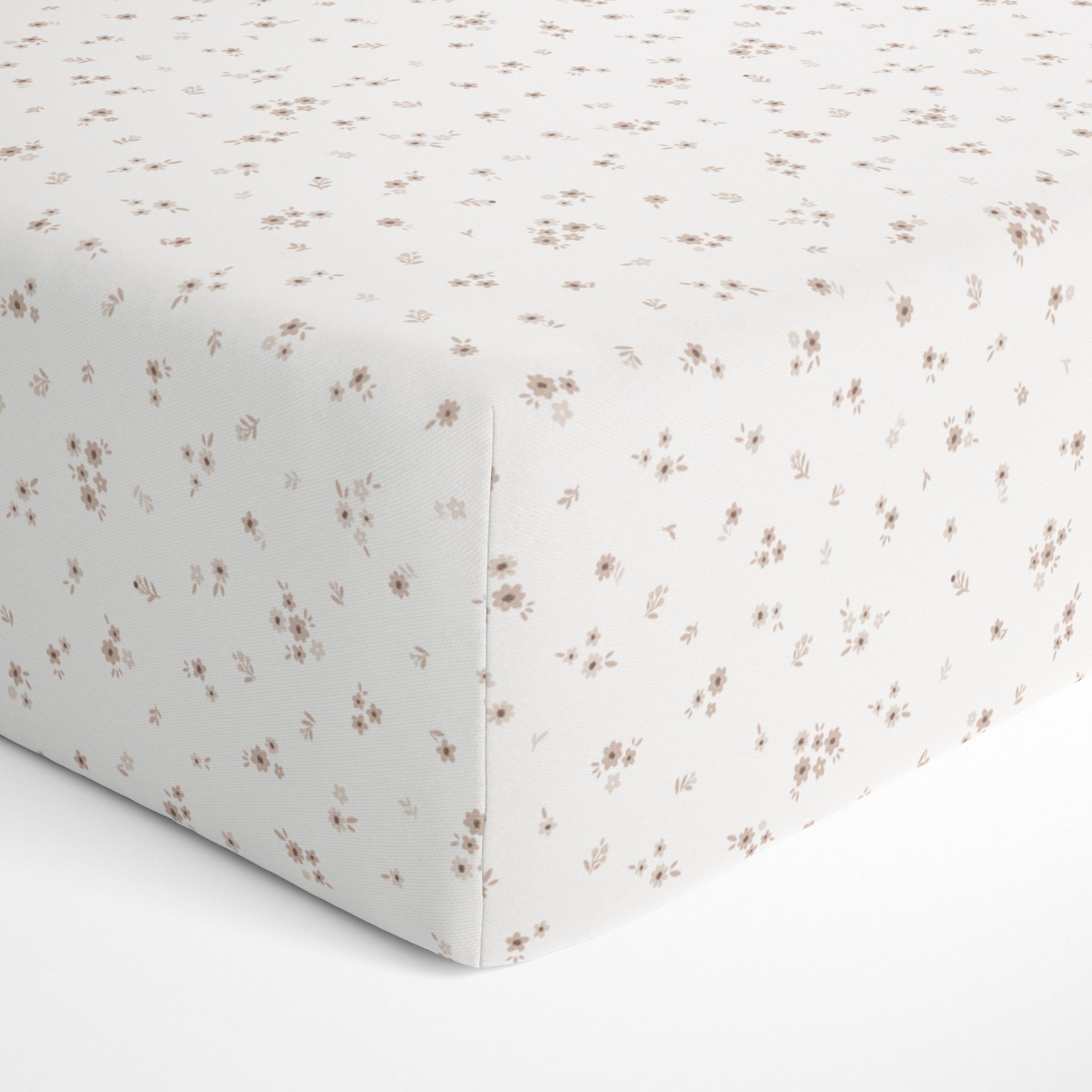 Makemake Organics Bloom crib sheet stays durable after washing