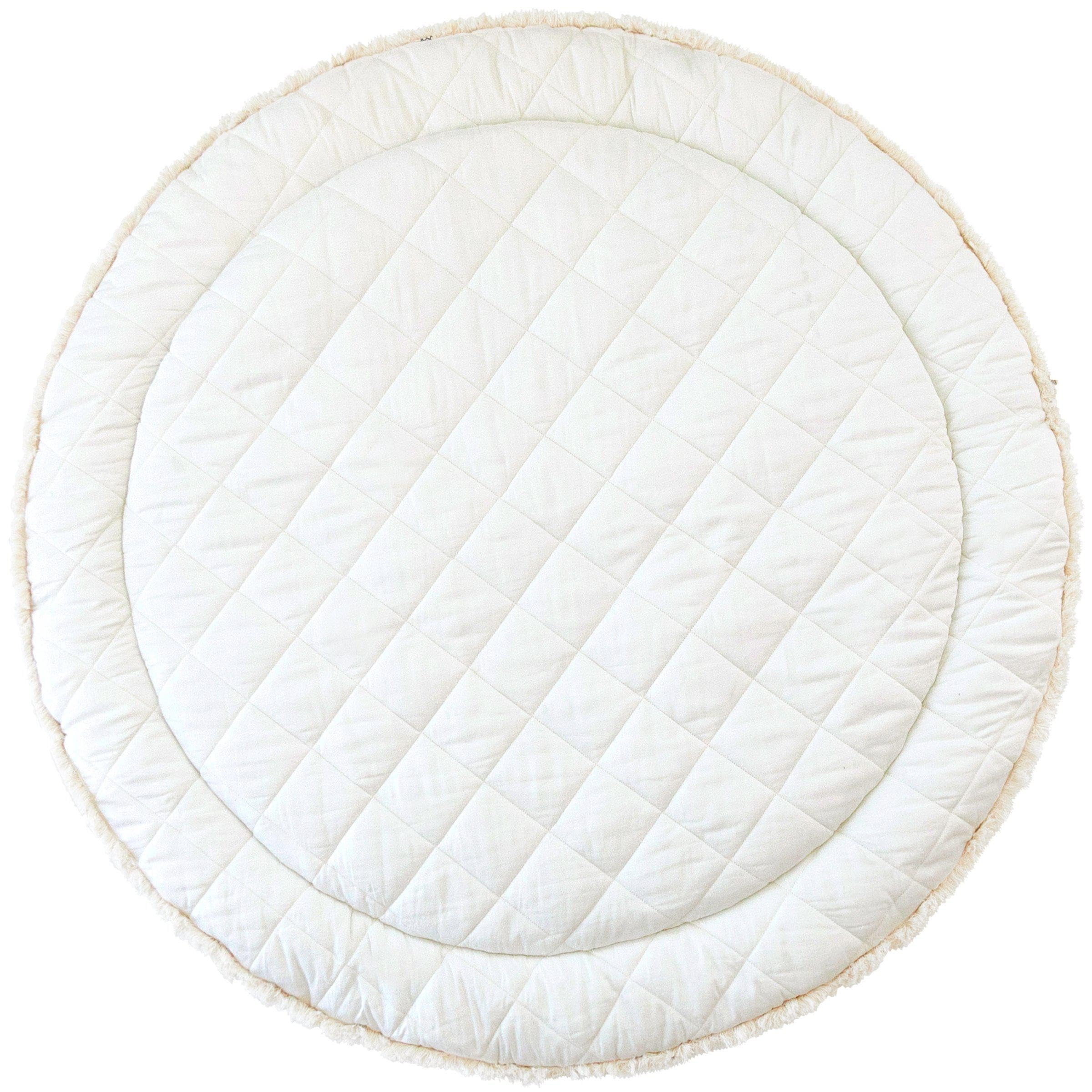 MakeMake Organics cushioned quilted mat provides extra padding for crawlers.