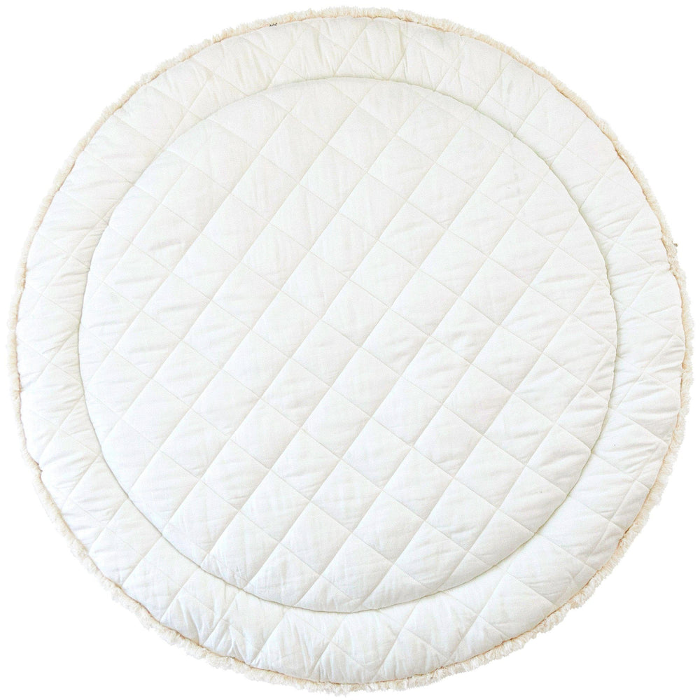 MakeMake Organics cushioned quilted mat provides extra padding for crawlers.