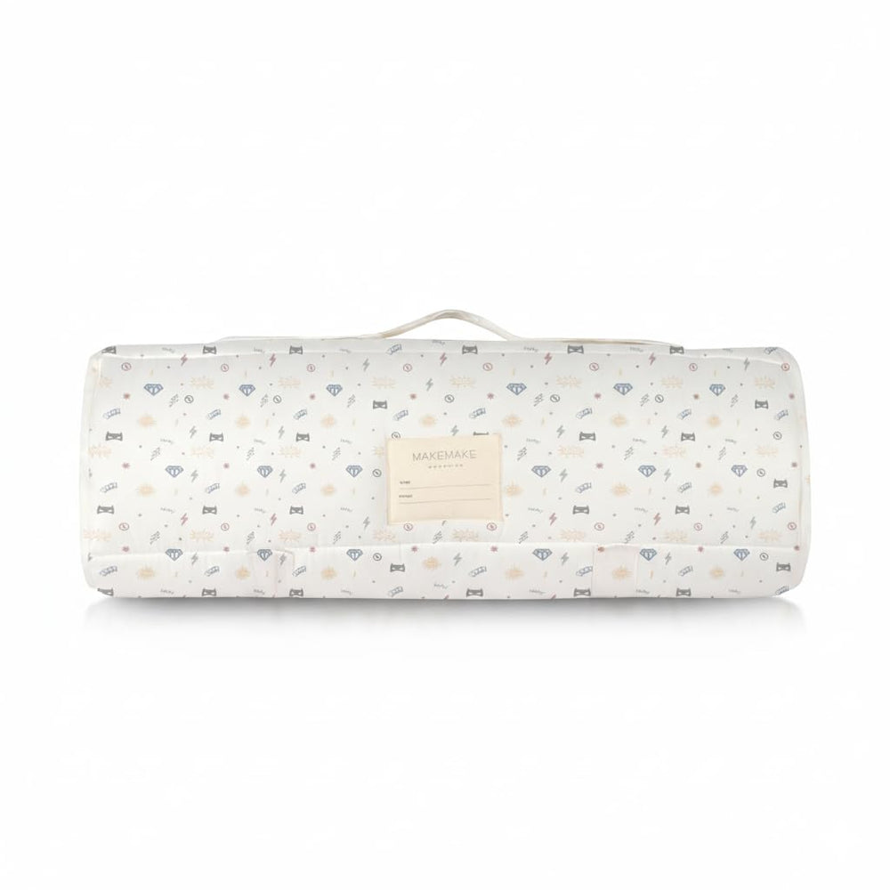 MakeMake Organics nap mat with assorted playful designs to spark imagination