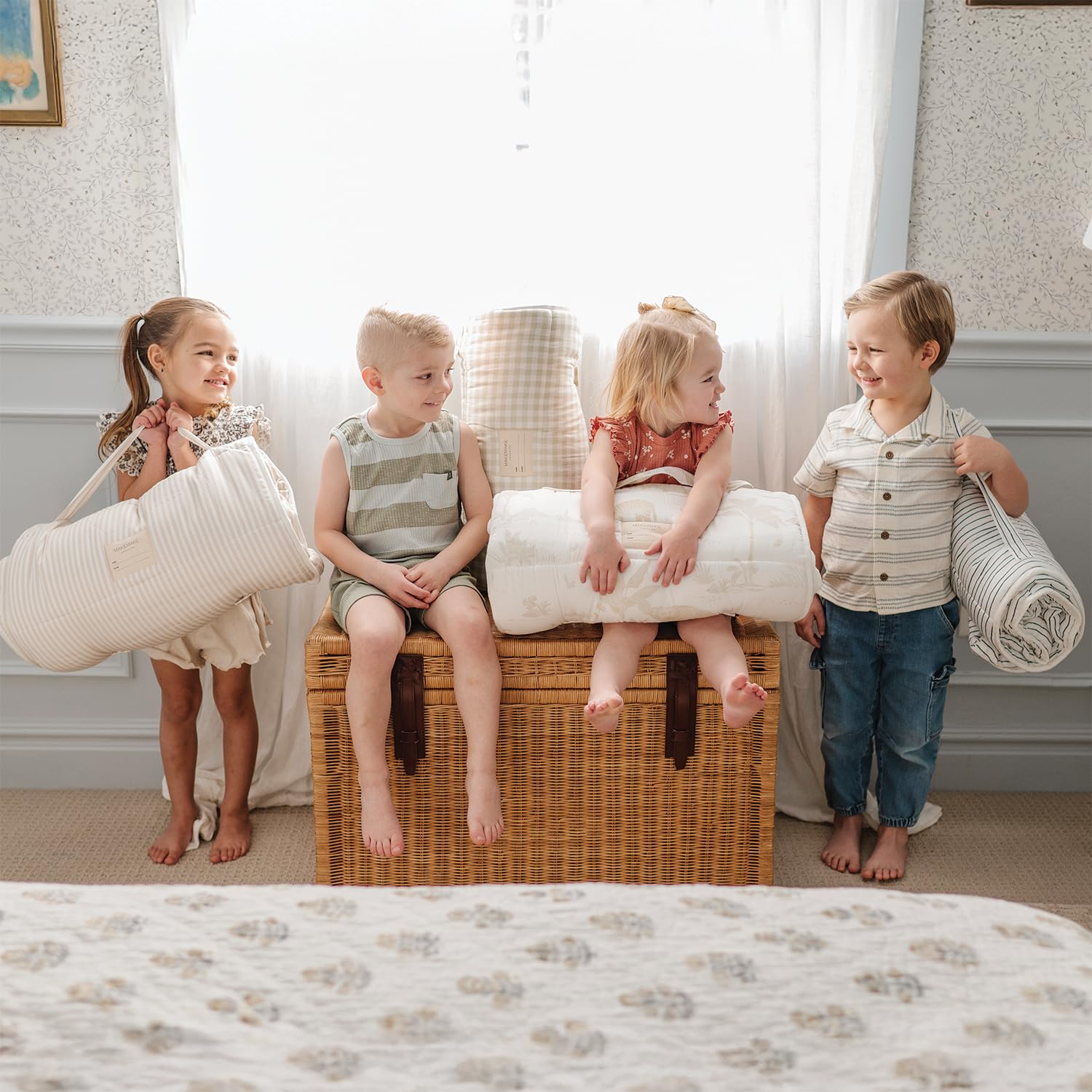 MakeMake Organics nap mat compact design for easy storage