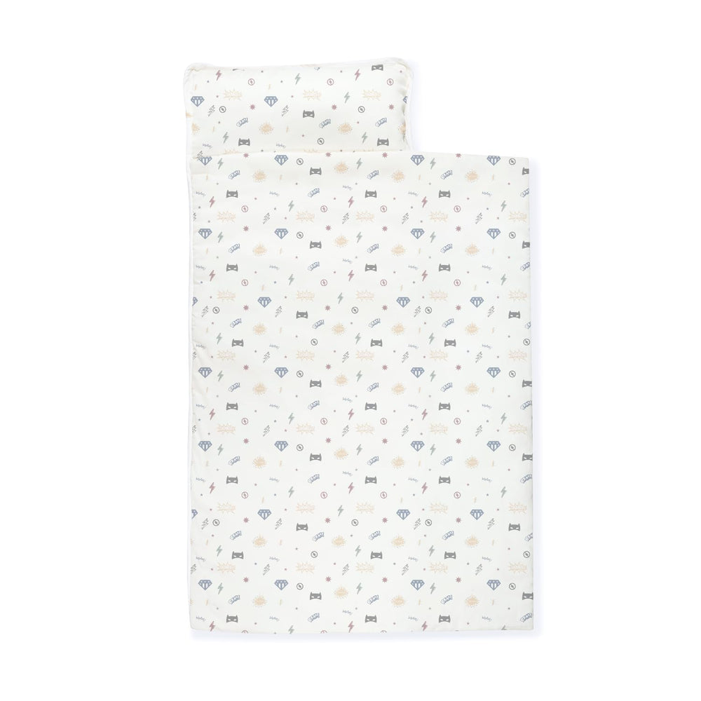 MakeMake Organics nap mat with removable pillow for head and neck support