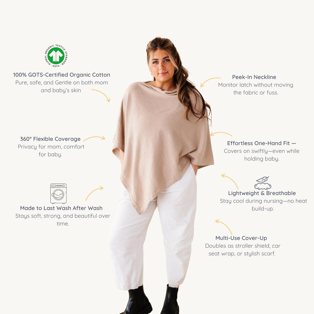 Makemake Organics sand color complements outfits and travels light.