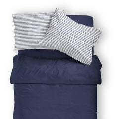 Makemake Organics pillowcase with 8-inch deep envelope closure keeps pillow secure overnight.