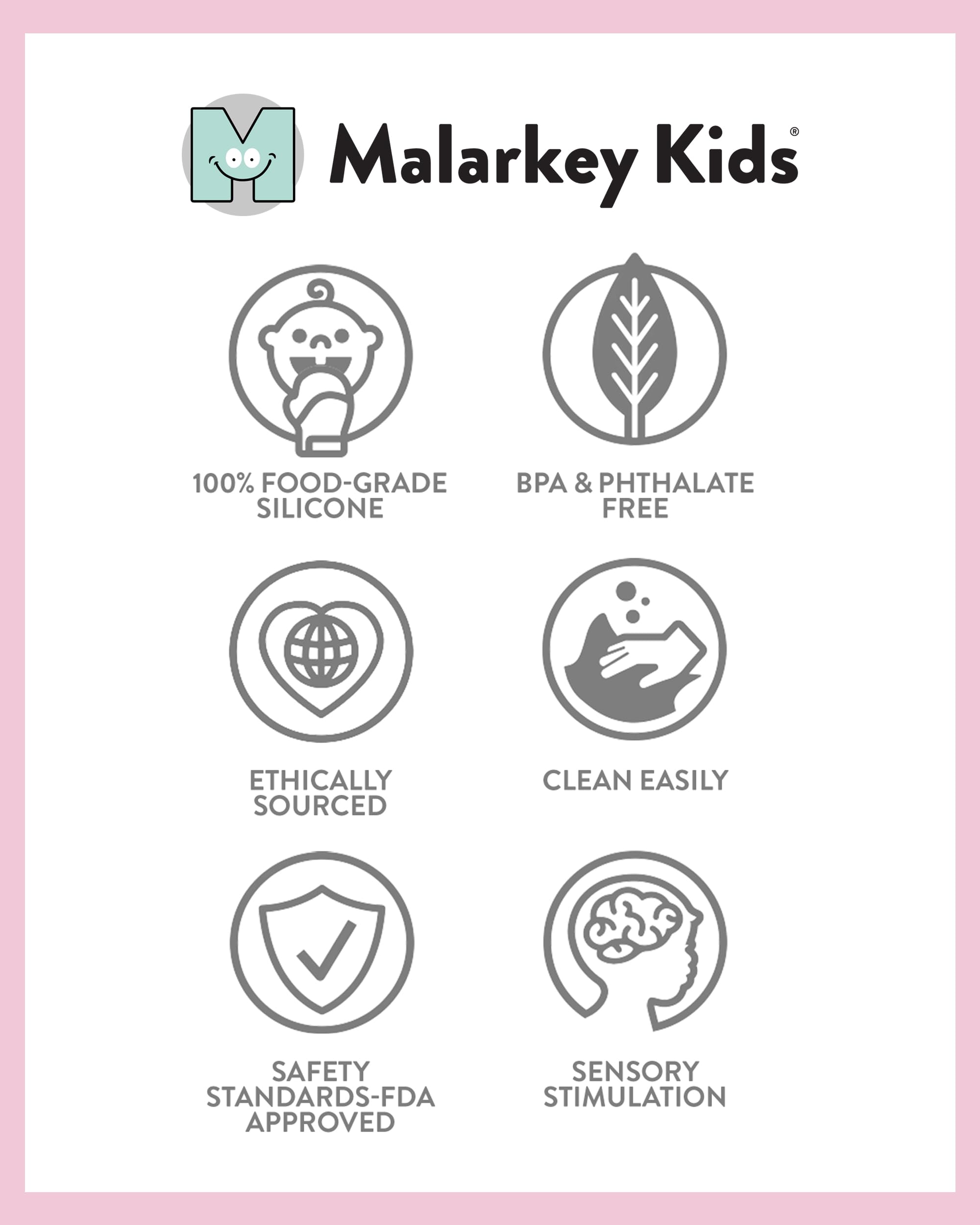 Machine-washable Malarkey Kids Munch Mitt for easy cleanup