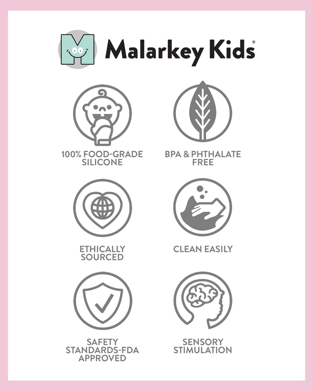 Machine-washable Malarkey Kids Munch Mitt for easy cleanup