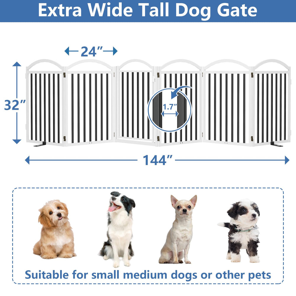 Malier metal dog gate 180-degree door swing enables flexible passage.
