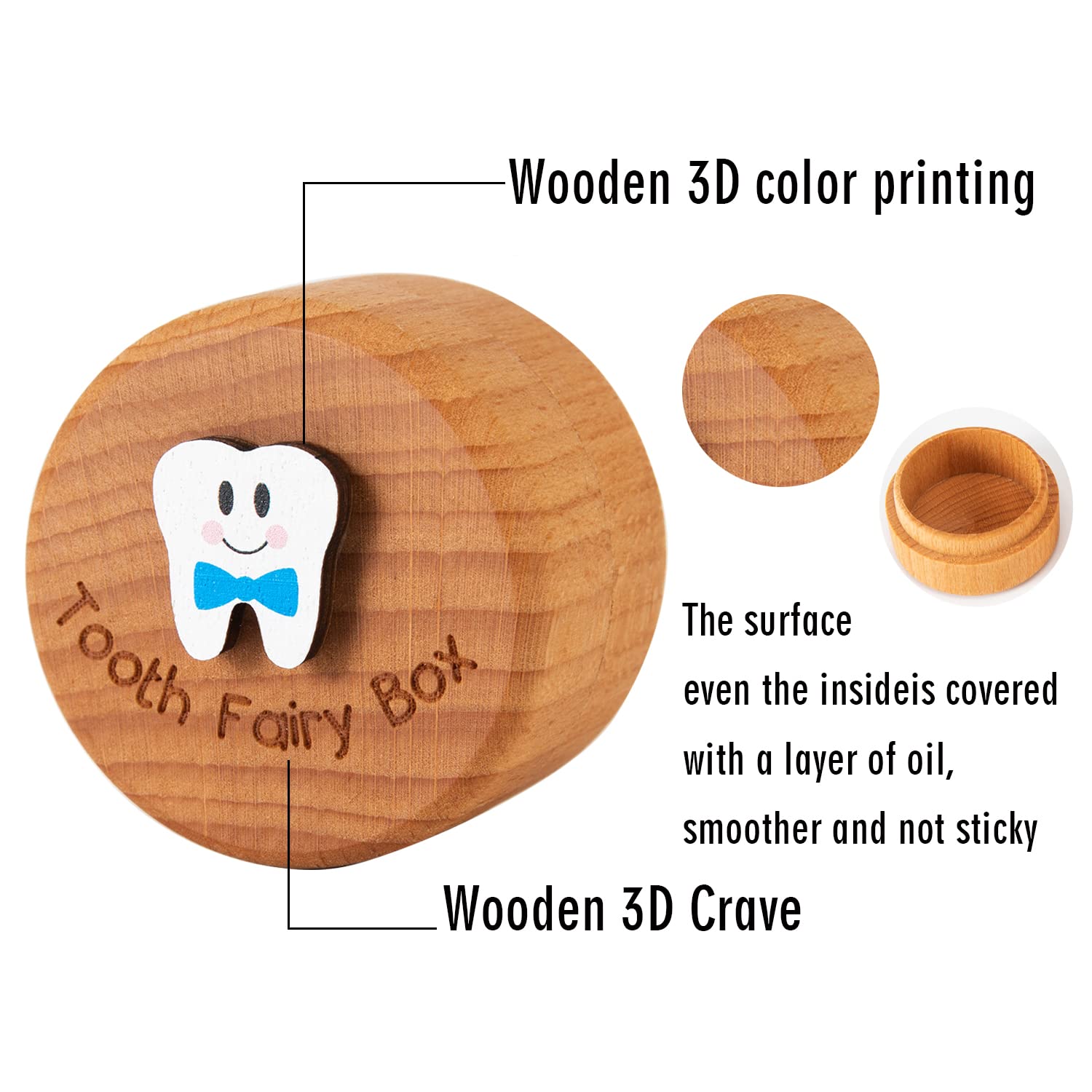 Place the Malihome box beside the pillow for easy tooth exchange.