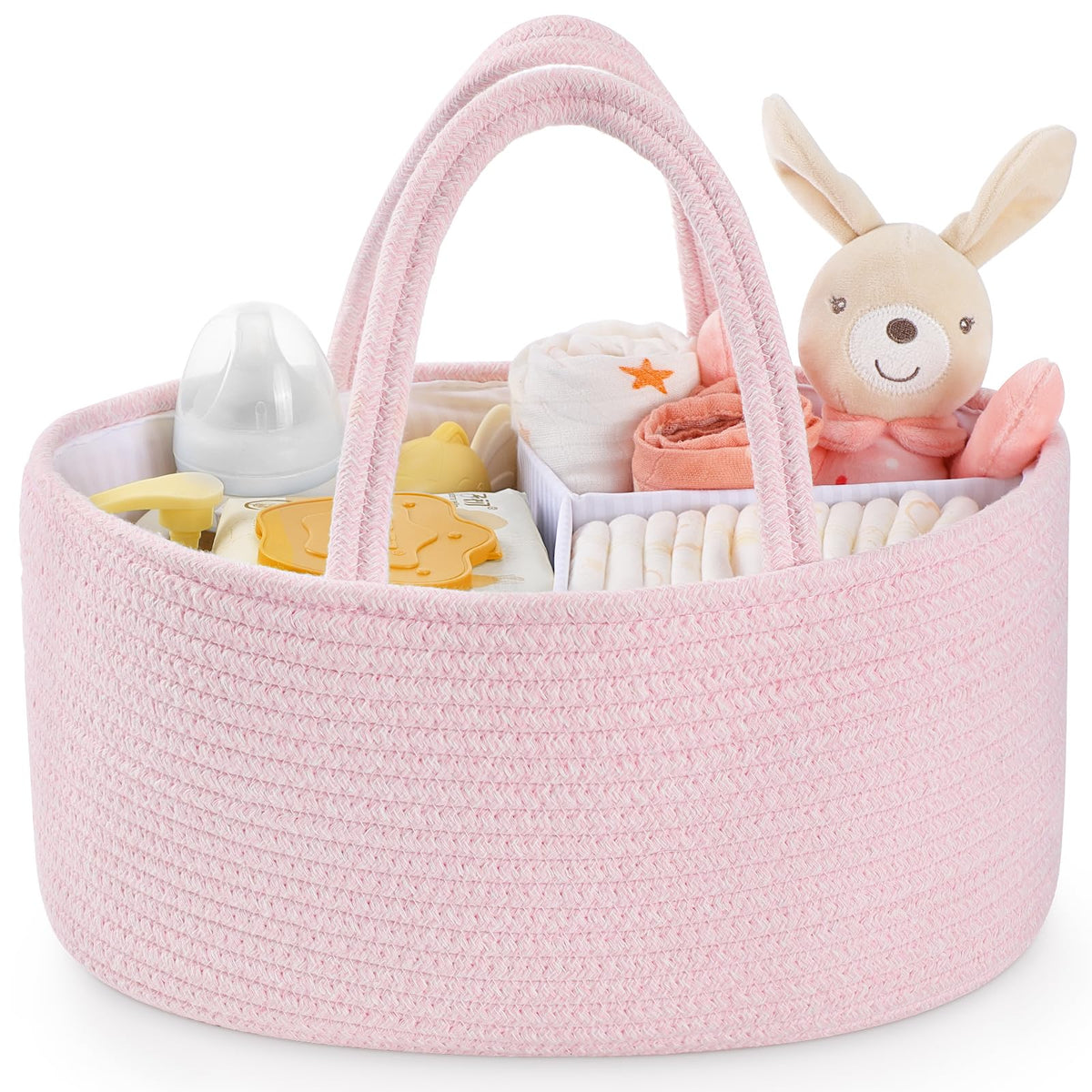 Maliton baby diaper caddy organizer with a spacious layout for quick diaper changes