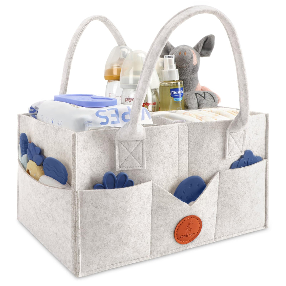 Maliton diaper caddy side pockets organized for small items