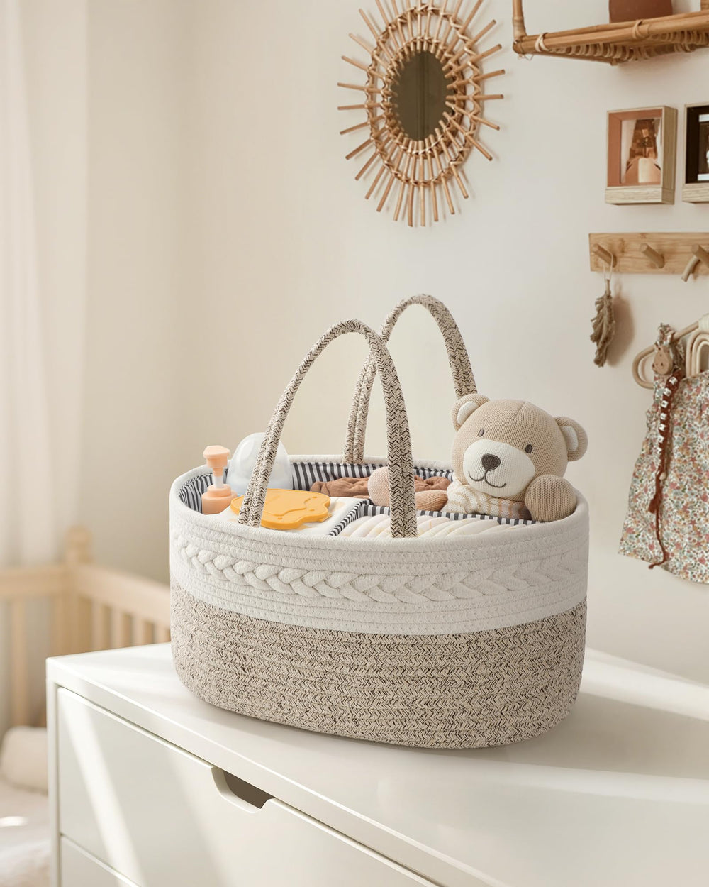 Maliton baby shower gift idea for practical nursery storage.