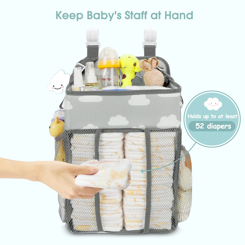 Close-up of durable 600D polyester fabric on Maliton diaper caddy