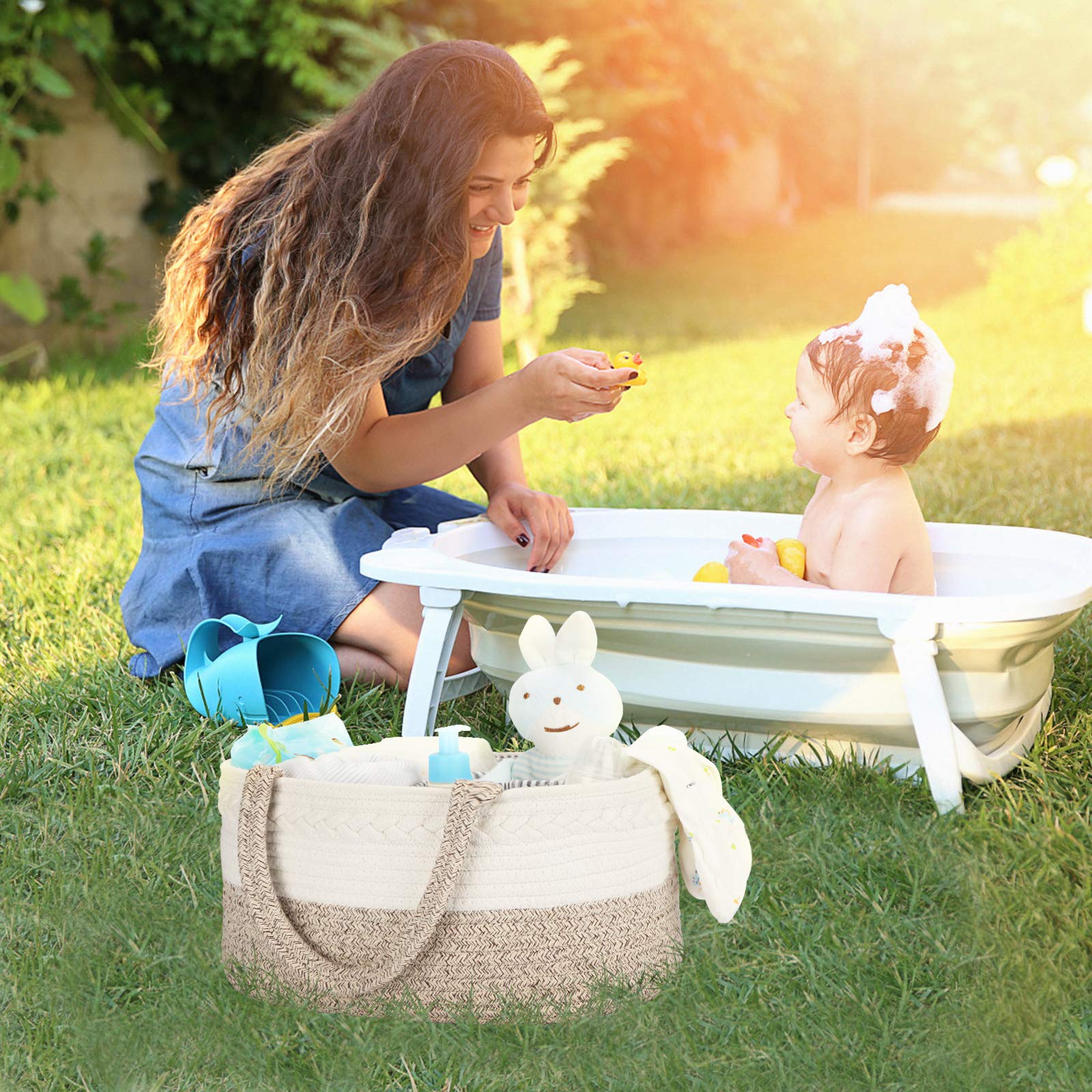 Maliton Diaper Caddy Car Travel Essentials keeps essentials within reach