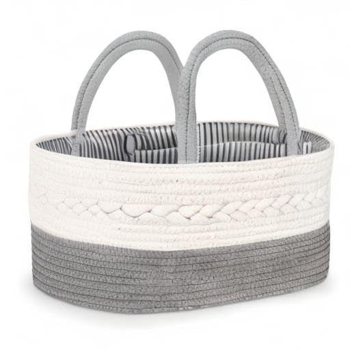 Maliton diaper caddy measures 14.2 by 8.7 by 7.1 inches.