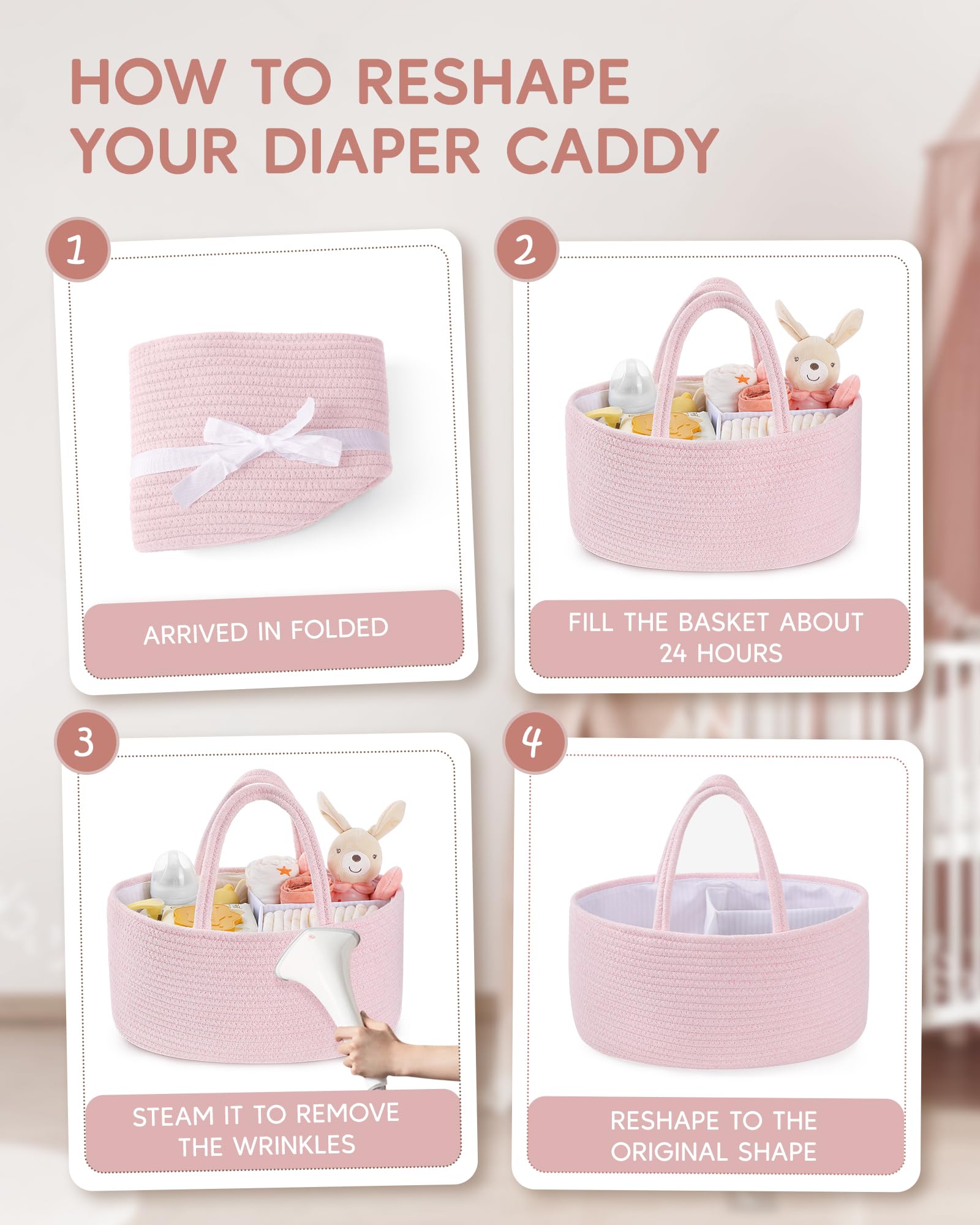 Maliton versatile caddy doubles as toy bin or travel organizer when empty