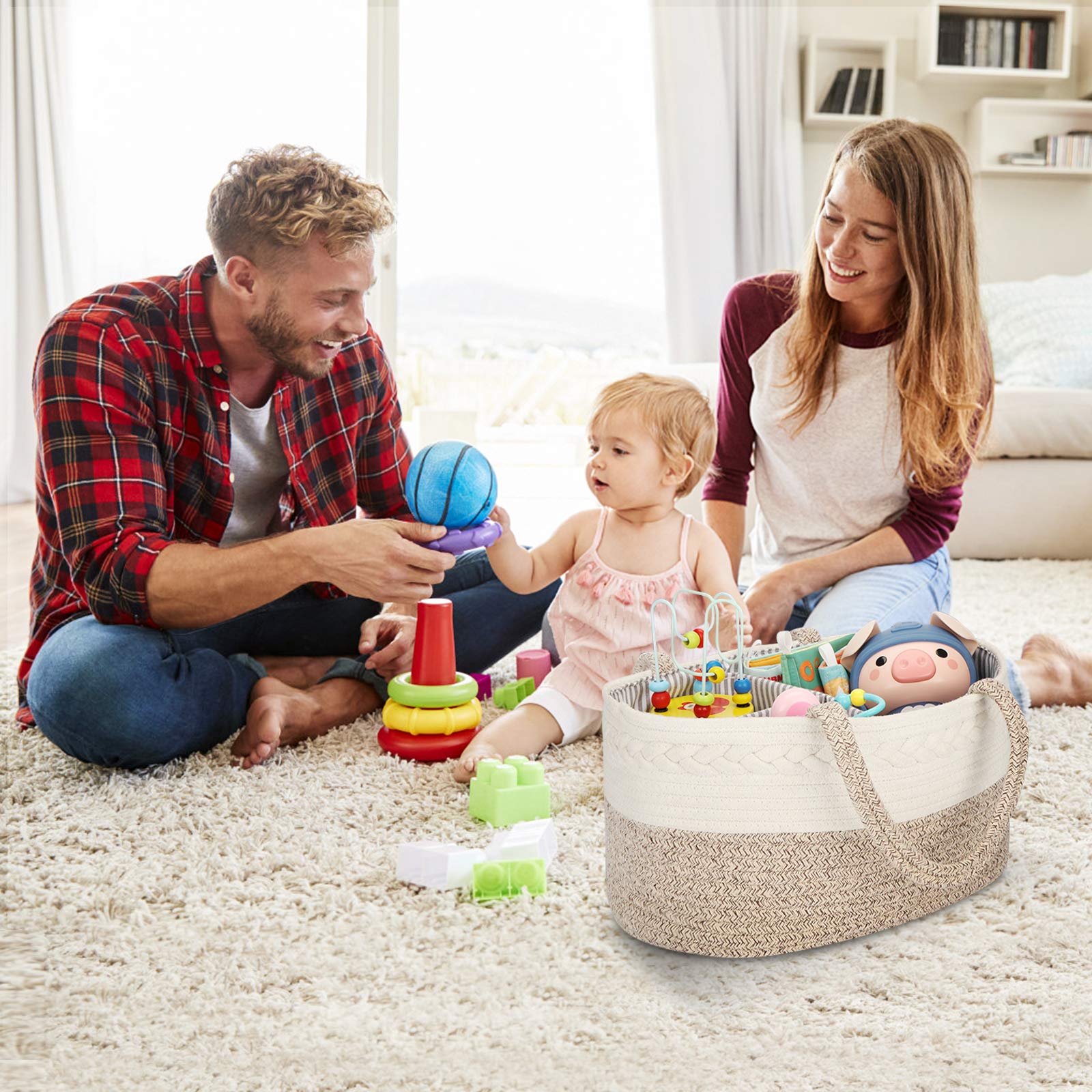 Maliton Diaper Caddy Portable Nursery Use for on-the-go parenting