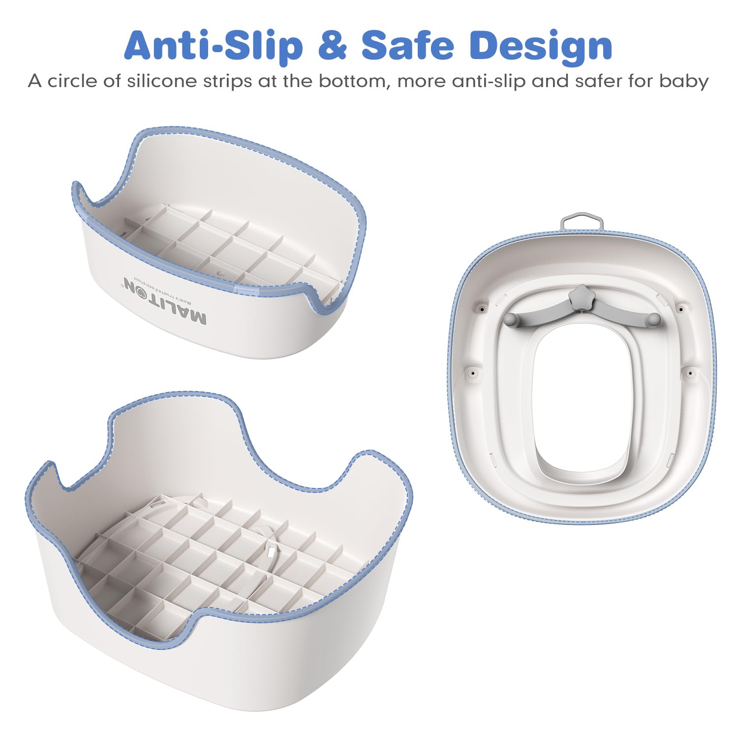 Maliton kid reaches sink with stool for easy handwashing after use.