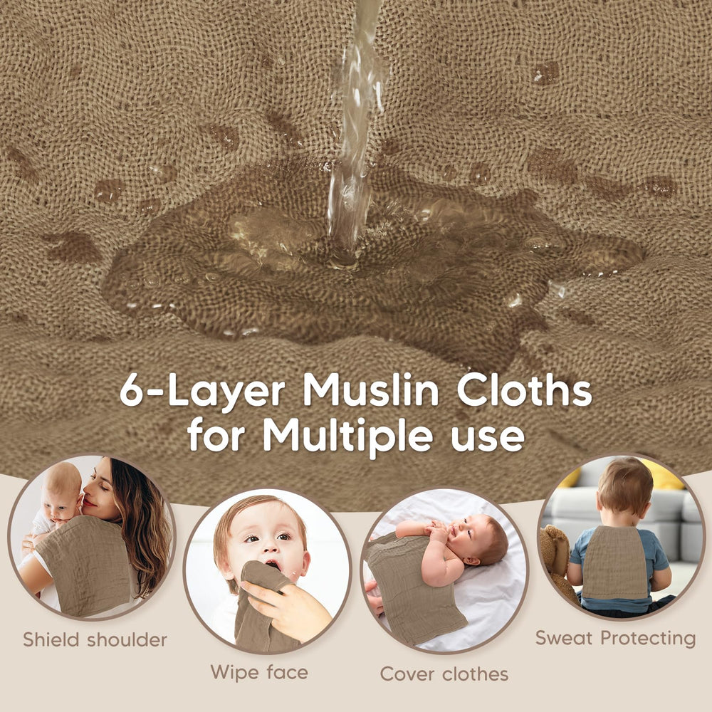 Maliton Muslin Burp Cloth soft texture close-up emphasizes breathable comfort
