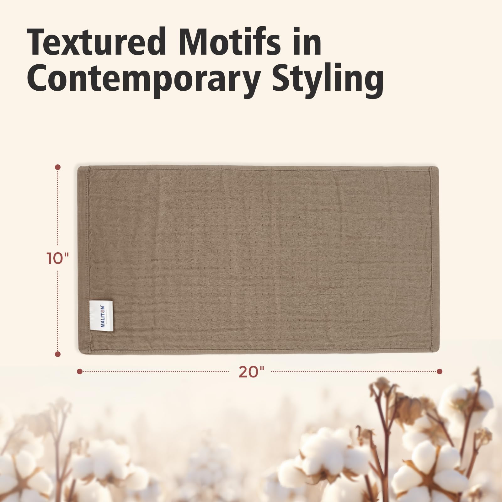 Maliton Muslin Burp Cloth stack demonstrates set-ready daily essential