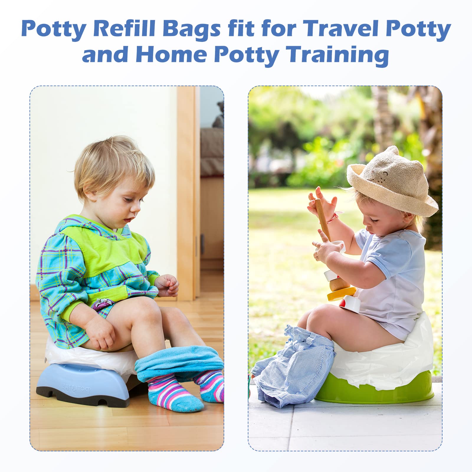 Maliton potty liners for OXO Tot 2-in-1 Go, ideal for travel