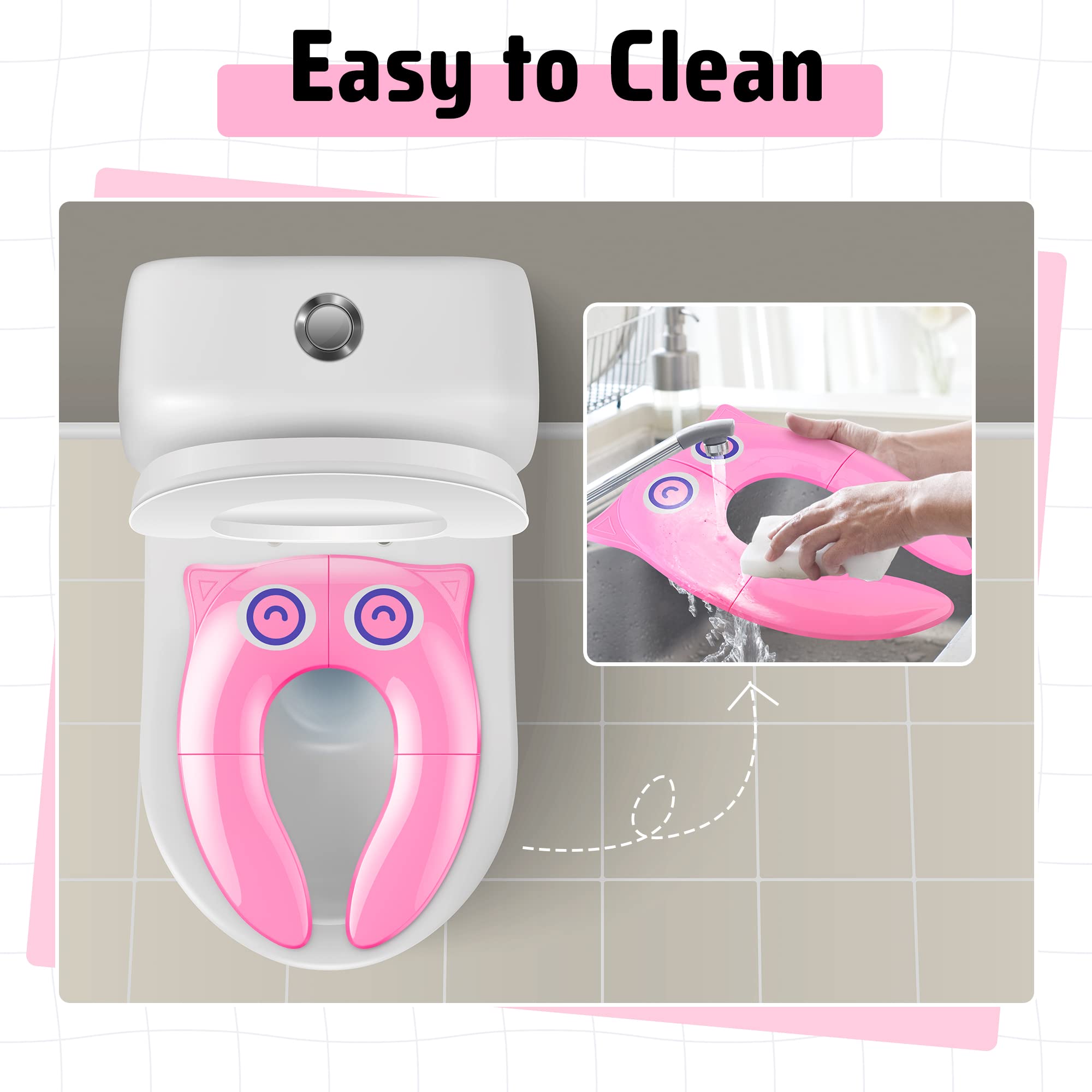 Maliton potty seat with drawstring bag for easy transport