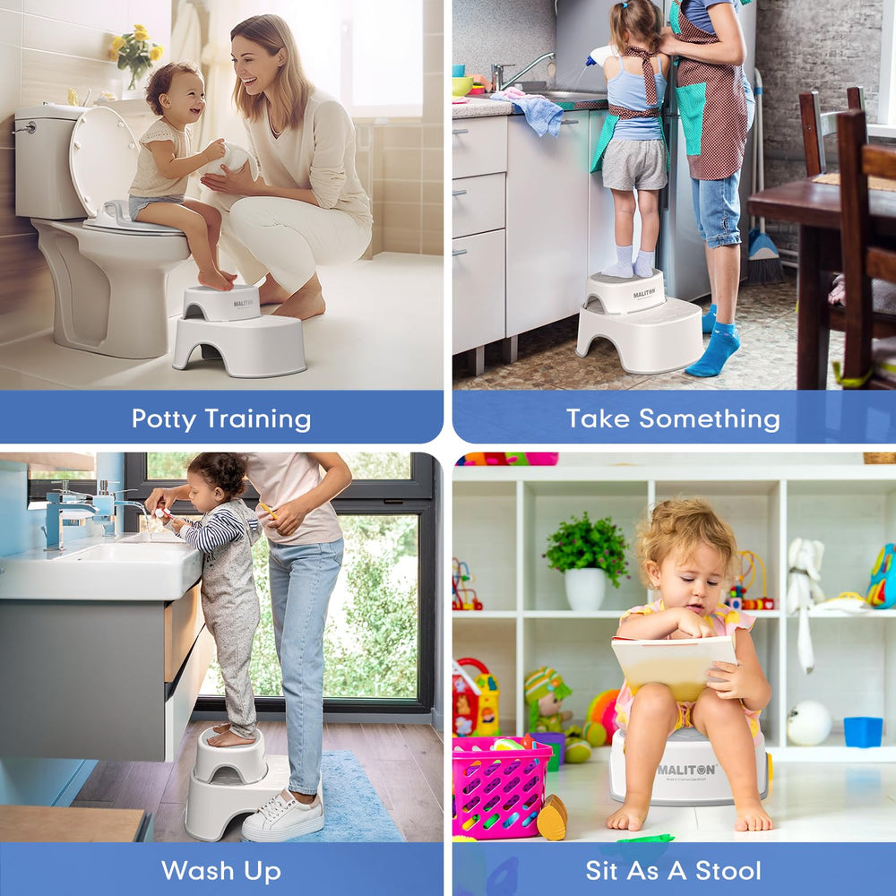 Maliton potty seat hanging design keeps the bathroom tidy when not in use.