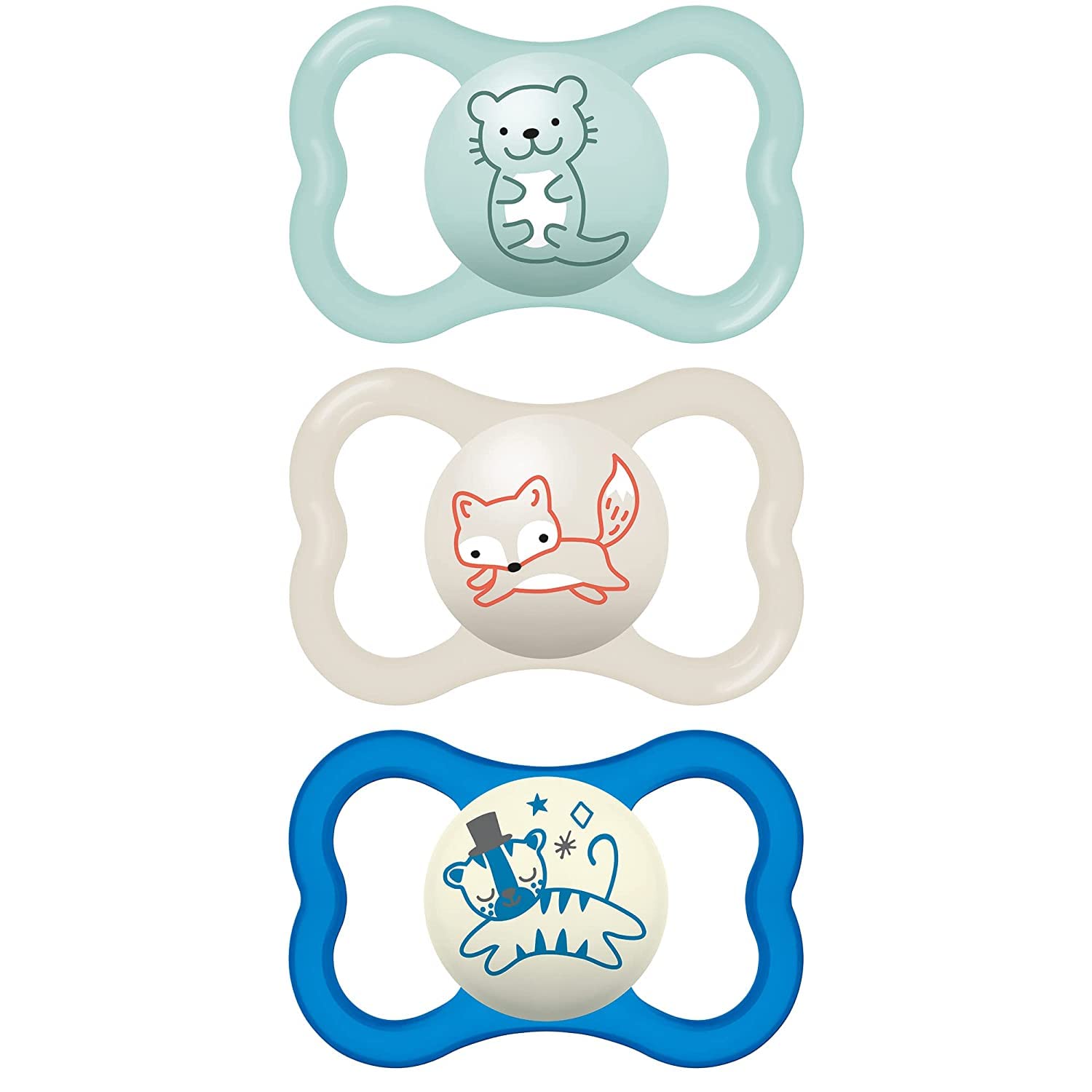 MAM Air Night & Day pacifier with XL air holes provides facial breathability