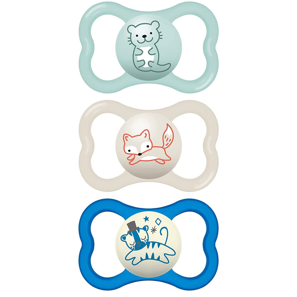 MAM Air Night & Day pacifier with XL air holes provides facial breathability