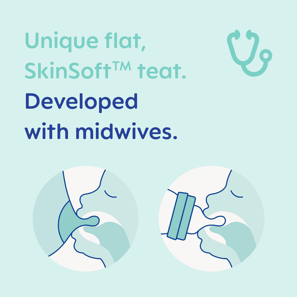 MAM Feel Good medium flow teat — soft, breast-like latch supports easy feeding transitions