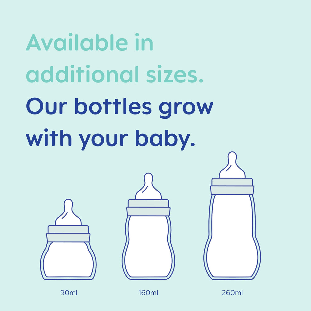 Premium glass look — temperature-resistant bottle ready for warming, cooling, and daily use
