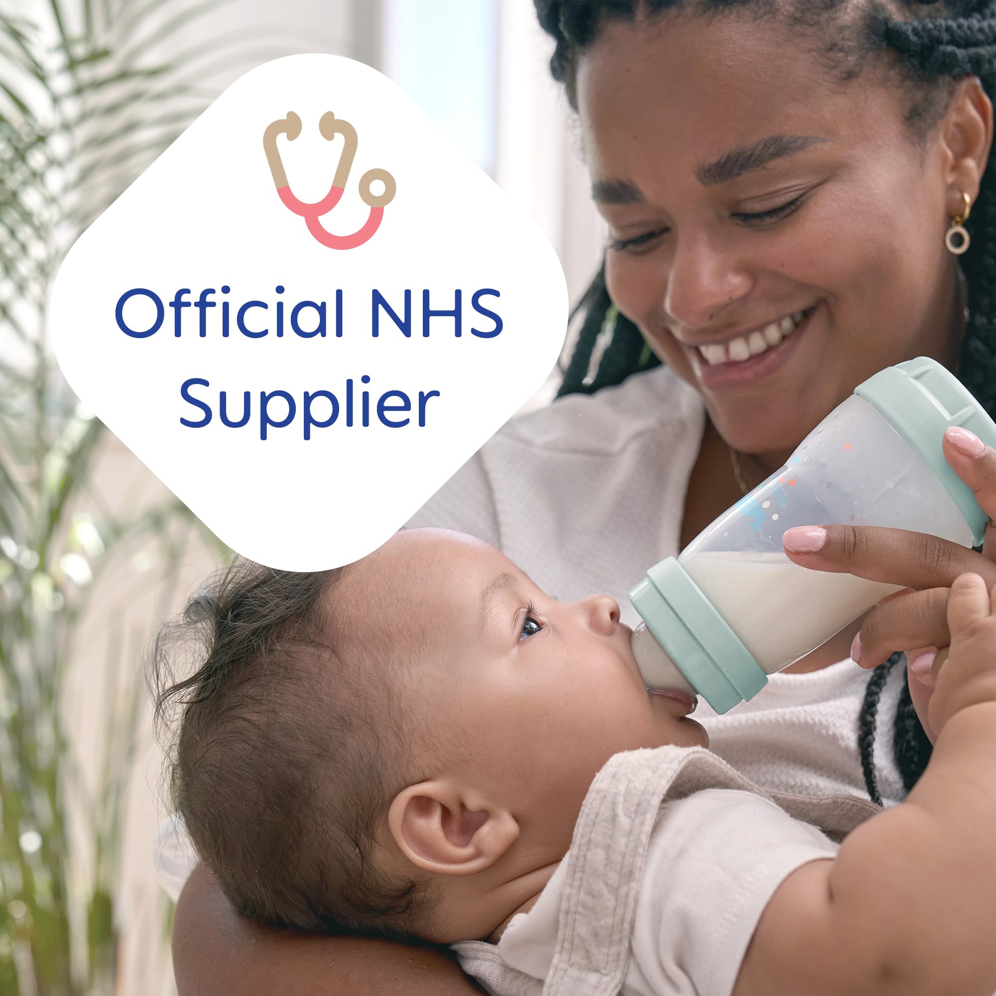 Delicate silicone surface gentle on baby's lips during feeding.