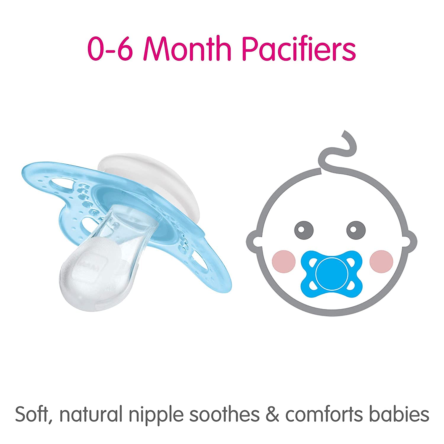 MAM Original Night Pacifiers 6-count value pack for replacements.