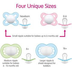 MAM Original pacifier for girls with silicone SkinSoft nipple