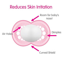 MAM sterilizing case keeps pacifiers clean and microwave-ready.