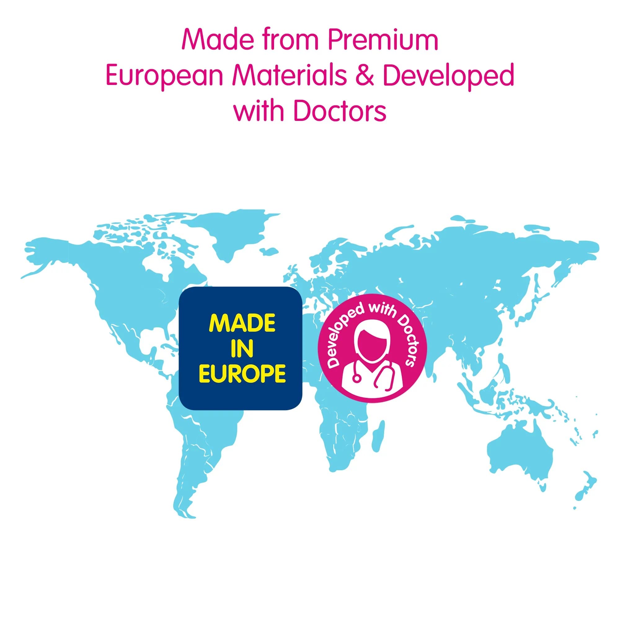 MAM Original silicone nipple design supports easy acceptance and soothing