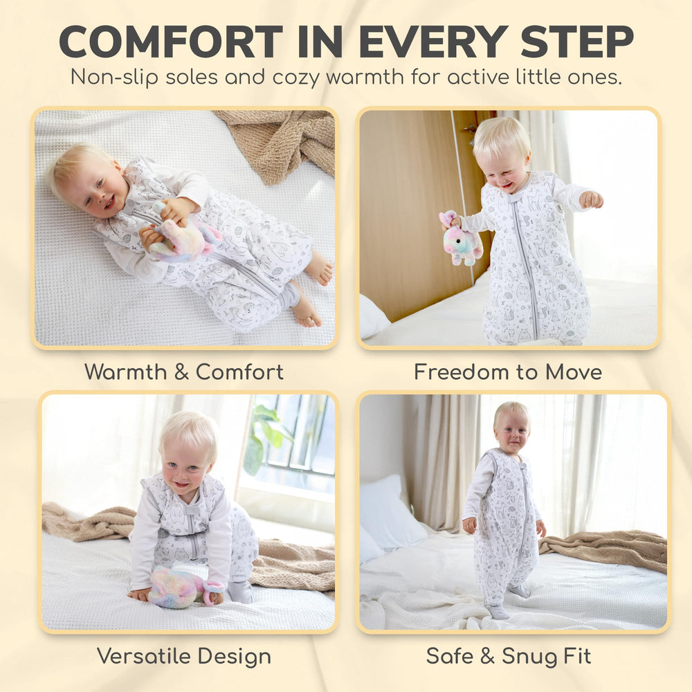 Mama Cheetah bottom zipper cover prevents baby's hands from unzipping.