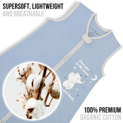 Mama Cheetah bottom zipper cover prevents unzipping for uninterrupted sleep